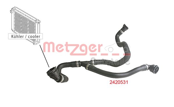 METZGER 2420531 Kühlerschlauch
